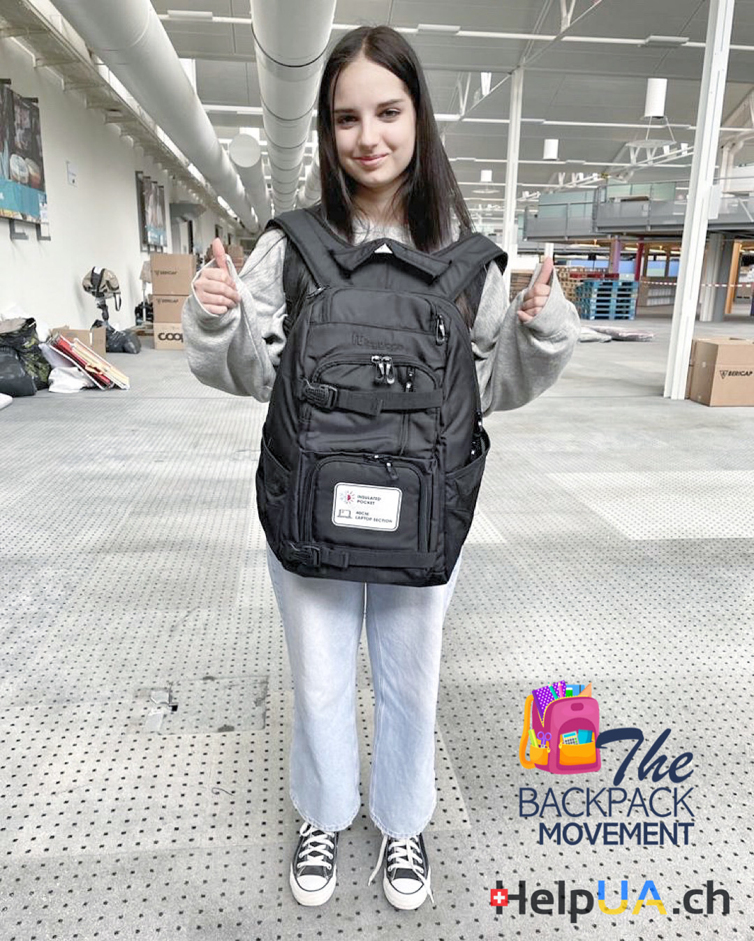 We are happy to support The backpack movement in helping Ukrainian children in Switzerland to get ready for school.